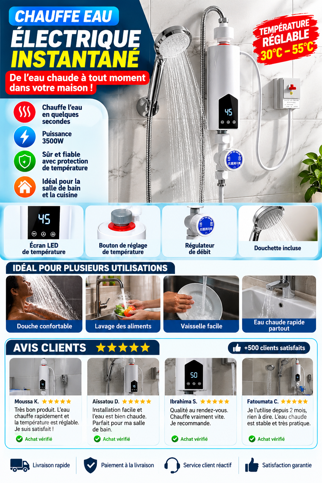 CHAUFFE EAU PORTABLE
